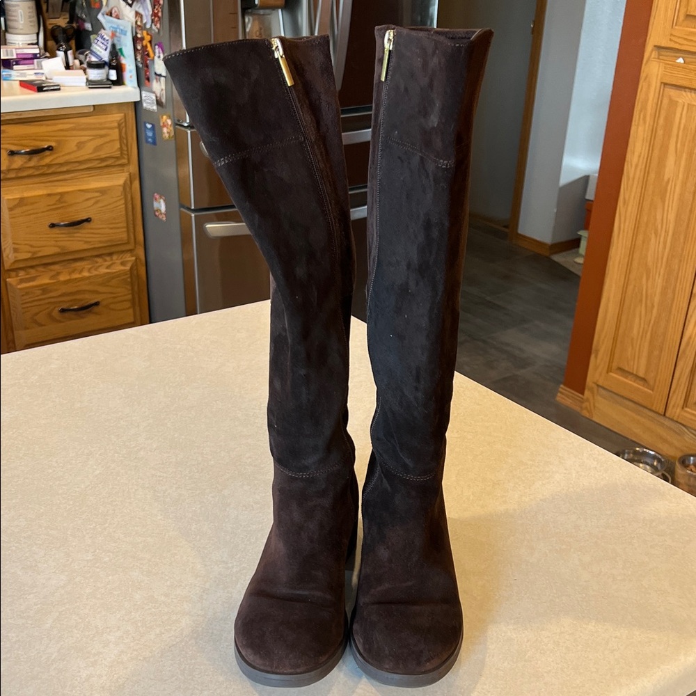 Bandolino Dark Brown Suede Tall Boots